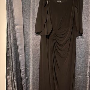 Connected Apparel Black Long Sleeve Dress
